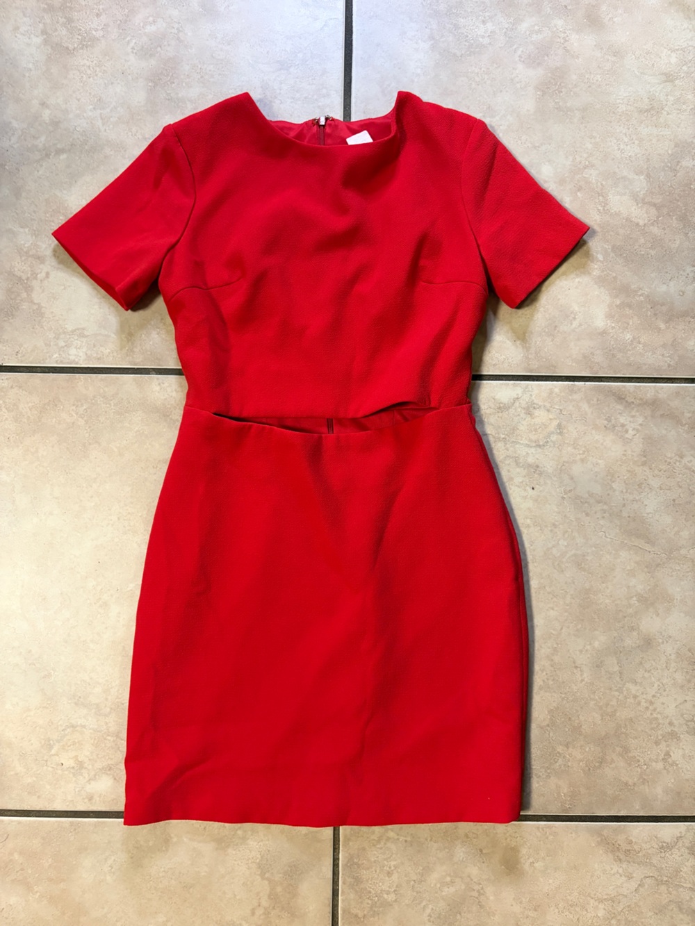 Rubber Ducky Productions, Inc. Red Midi Sheath Dress